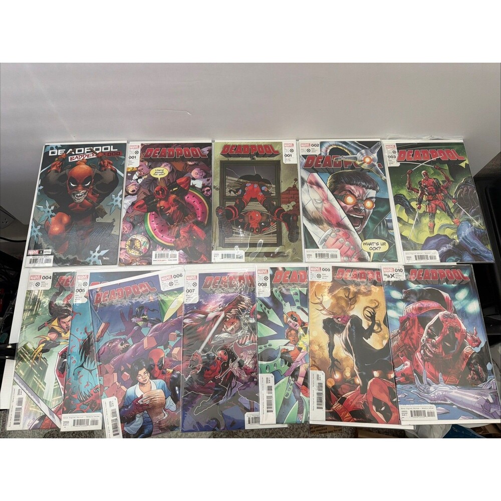 Marvel Deadpool #1-10 Complete Series Run + Variant #1 + Badder Blood #1 Lot 12